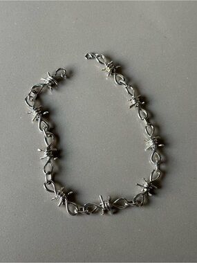 Barbed wire necklace